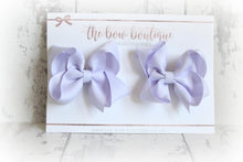 Load image into Gallery viewer, Ribbon pigtail bow clip sets (28 Colours)