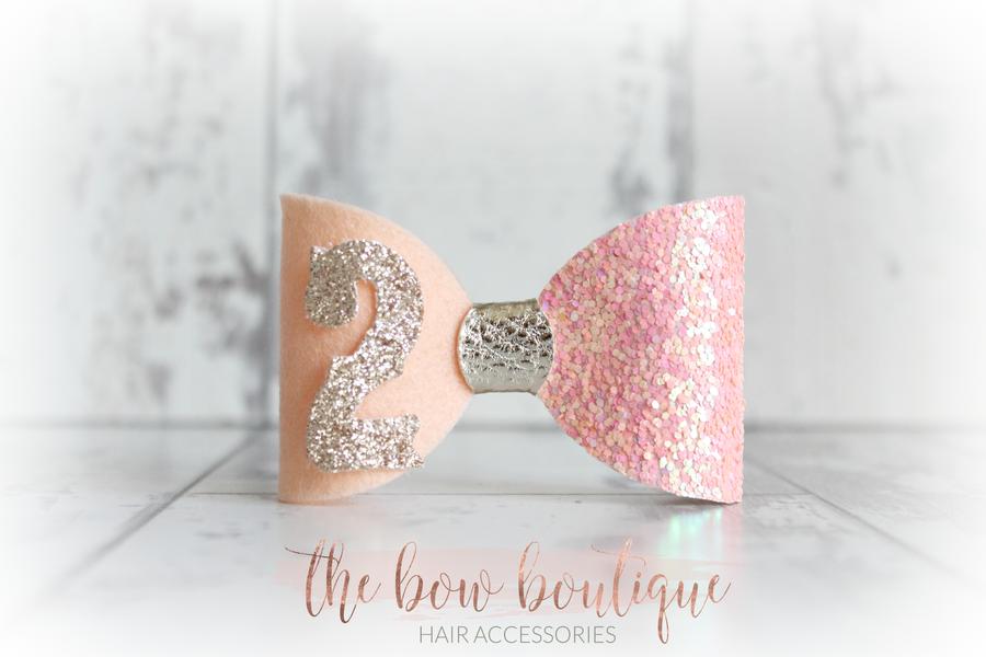 Birthday bows | Clip or headband | 8 Colours