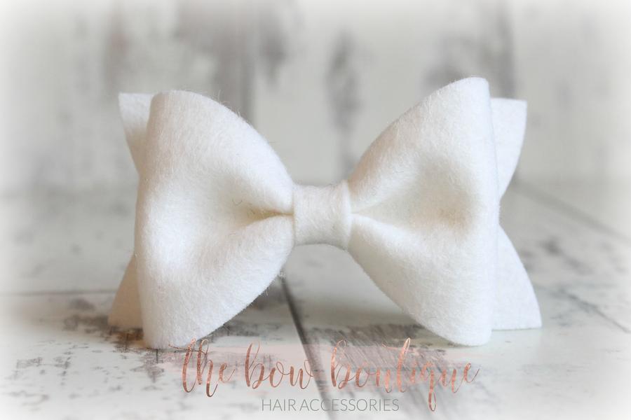 Large luxury felt bows (25 Colours)