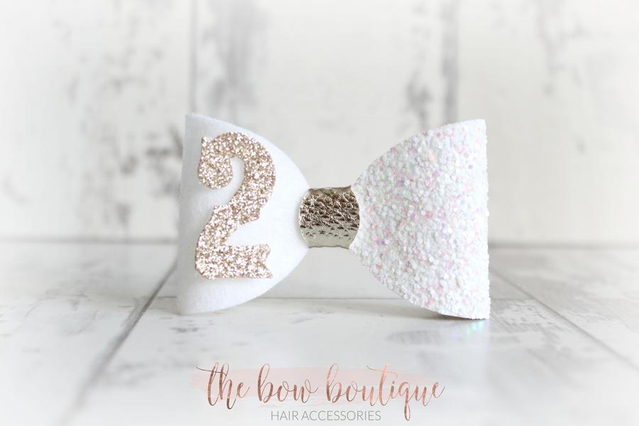 Birthday bows | Clip or headband | 8 Colours