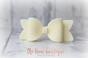 Small chunky felt bows (25 Colours)