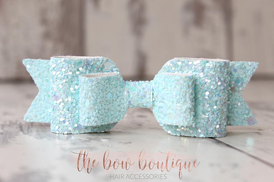 Double glitter bows | 20 colours | Clip or headband