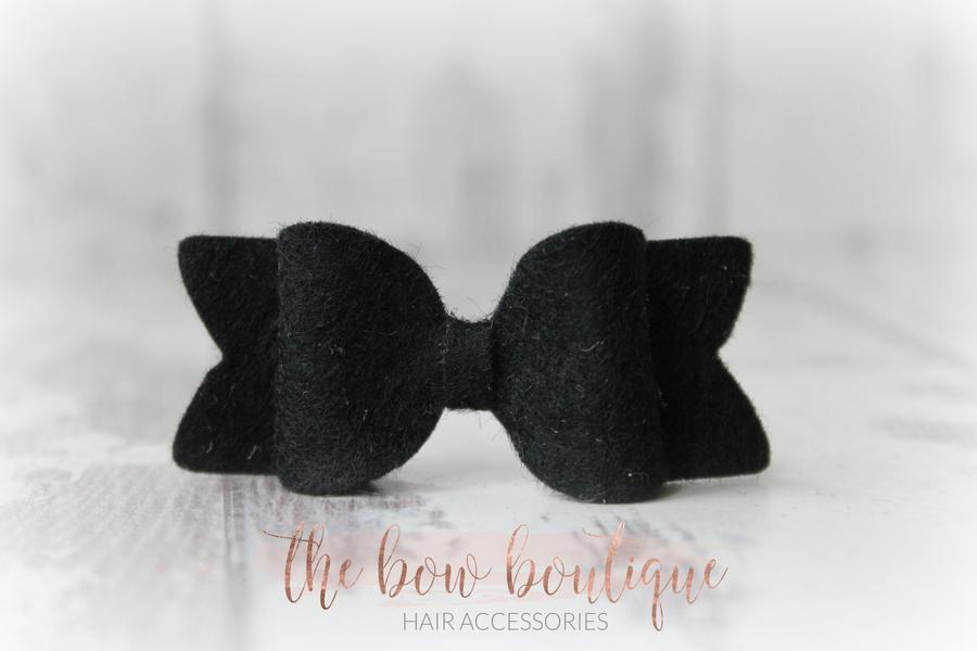Small chunky felt bows | 25 Colours | Clip or headband