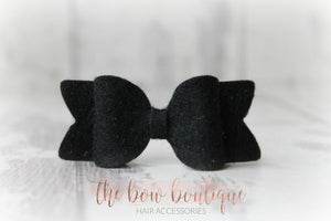 Small chunky felt bows (25 Colours)