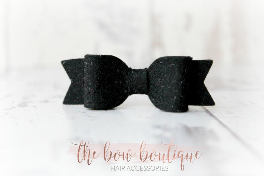 Small felt bows | 25 Colours | Clip or headband