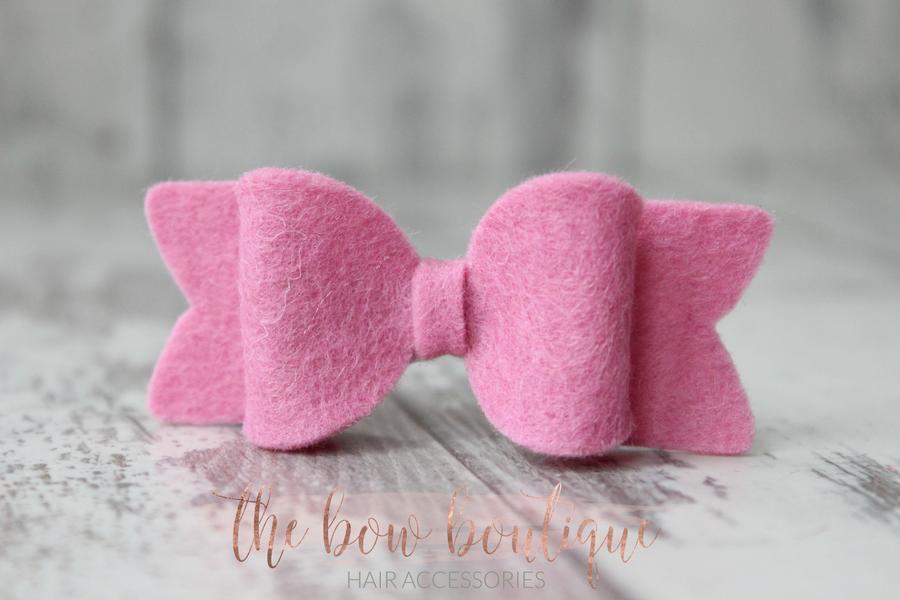 Small chunky felt bows | 25 Colours | Clip or headband