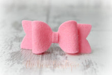 Load image into Gallery viewer, Small chunky felt bows (25 Colours)