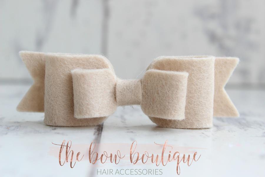 Double felt bows | 25 colours | Clip or headband