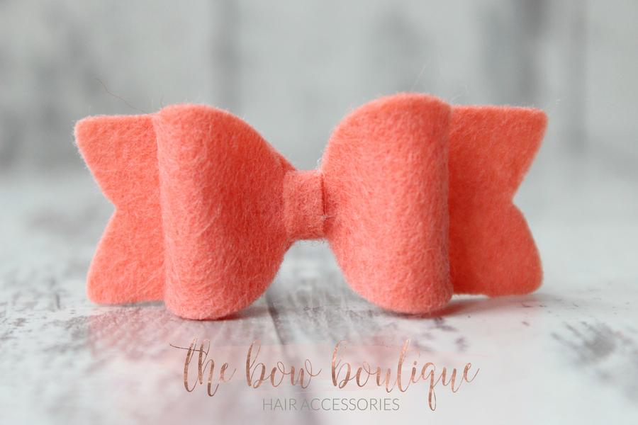 Small chunky felt bows | 25 Colours | Clip or headband