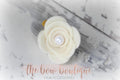 Large felt flower clips with pearl (26 Colours)