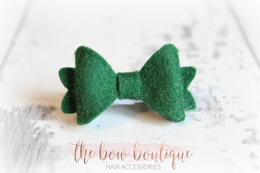 Mini baby felt bows | 25 Colours | Clip or bobble