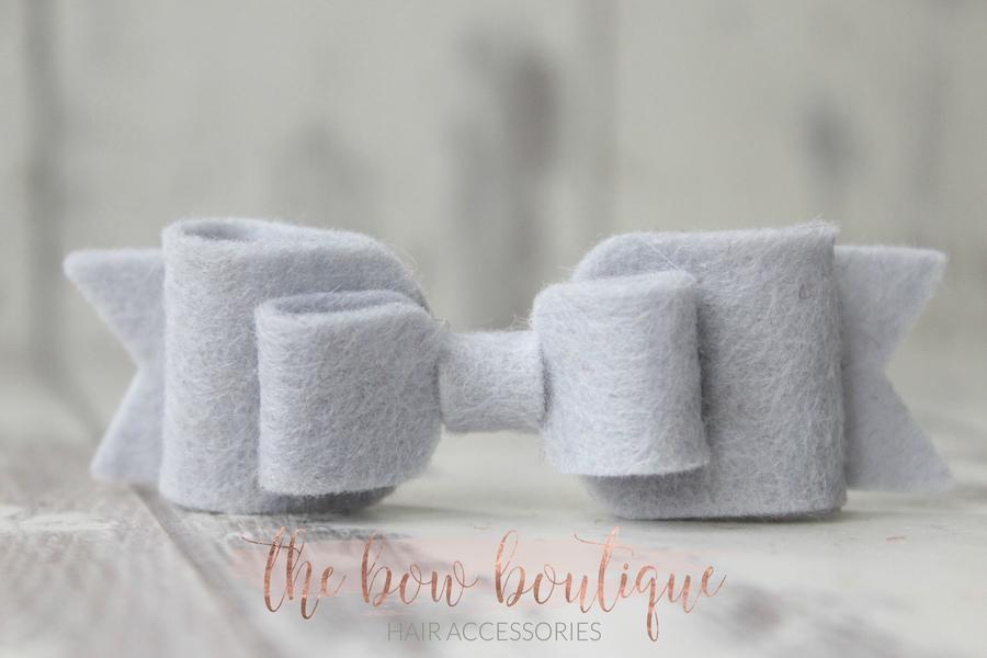 Double felt bows | 25 colours | Clip or headband