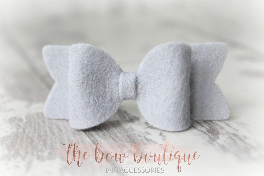 Small chunky felt bows | 25 Colours | Clip or headband