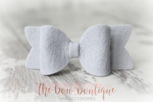 Small chunky felt bows (25 Colours)