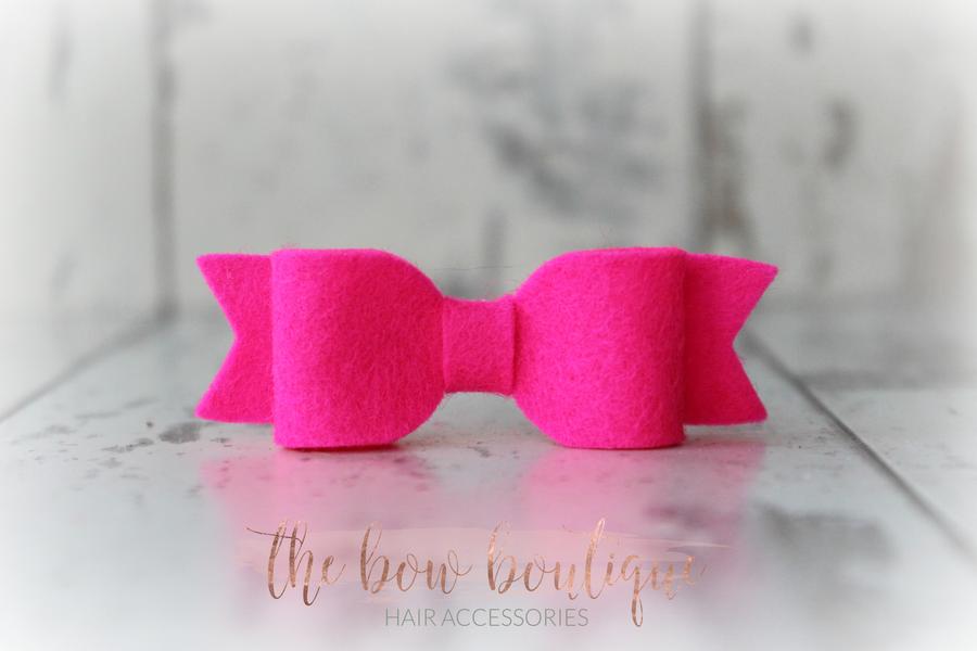 Small felt bows | 25 Colours | Clip or headband