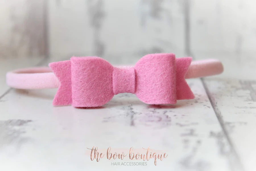Small felt bows | 25 Colours | Clip or headband