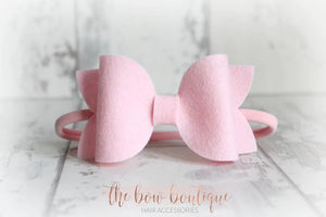 Large deluxe felt bows (25 Colours)