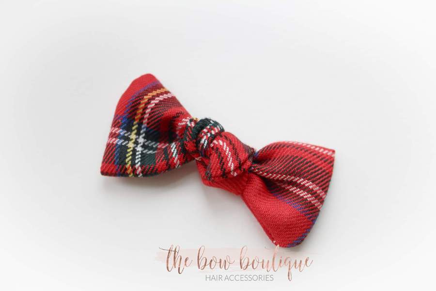 Tartan bow | Clip, headband or bobble