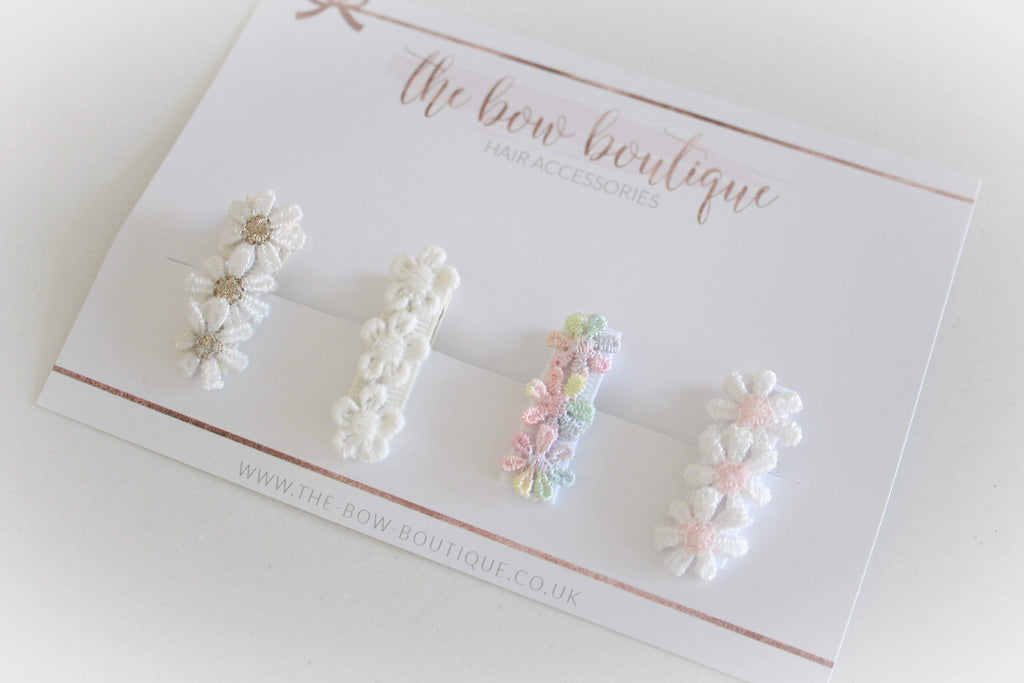 My first mini flower clip set