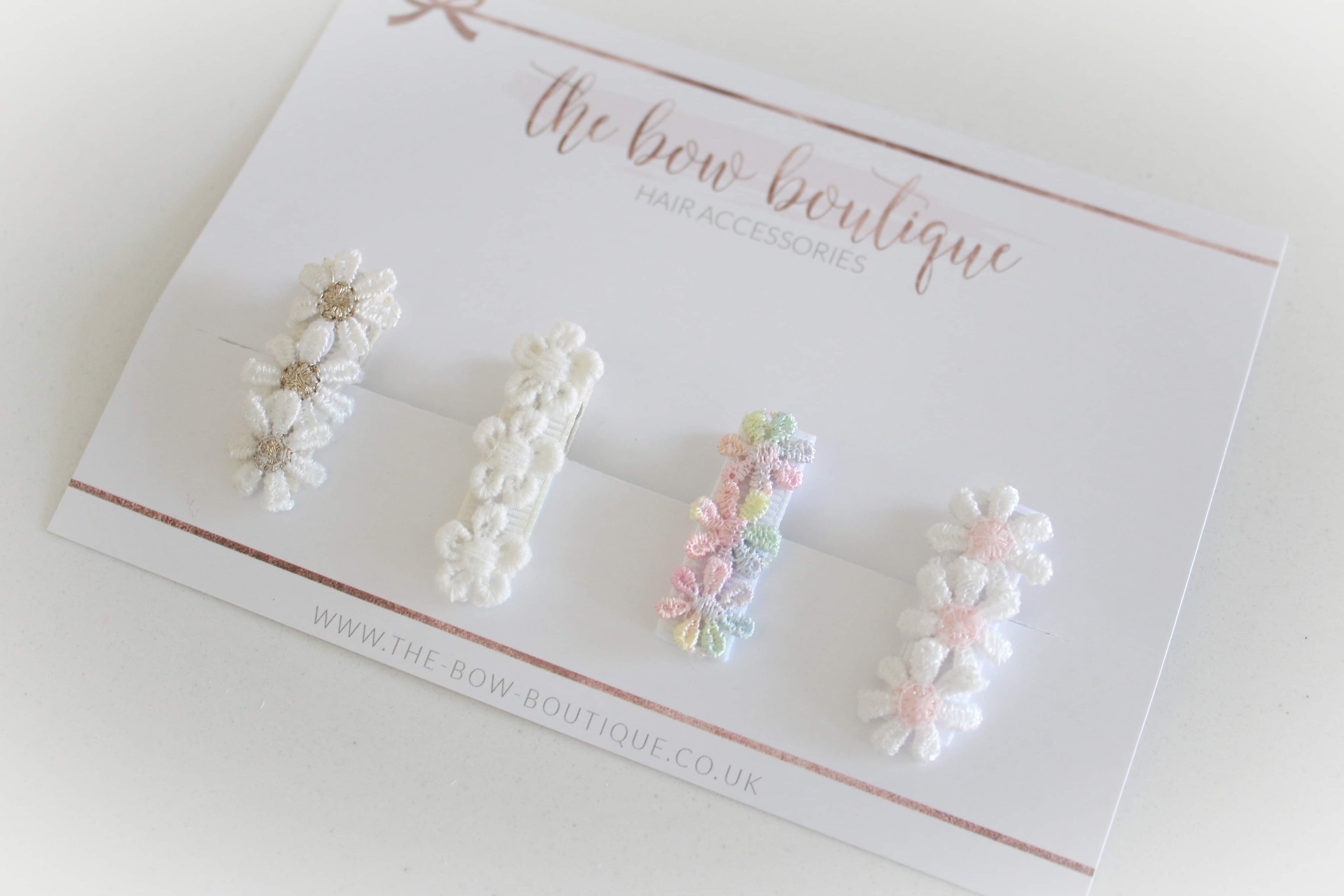 My first mini flower clip set