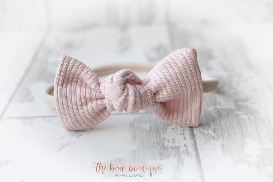 Jersey ribbed knot bows | 20 Colours