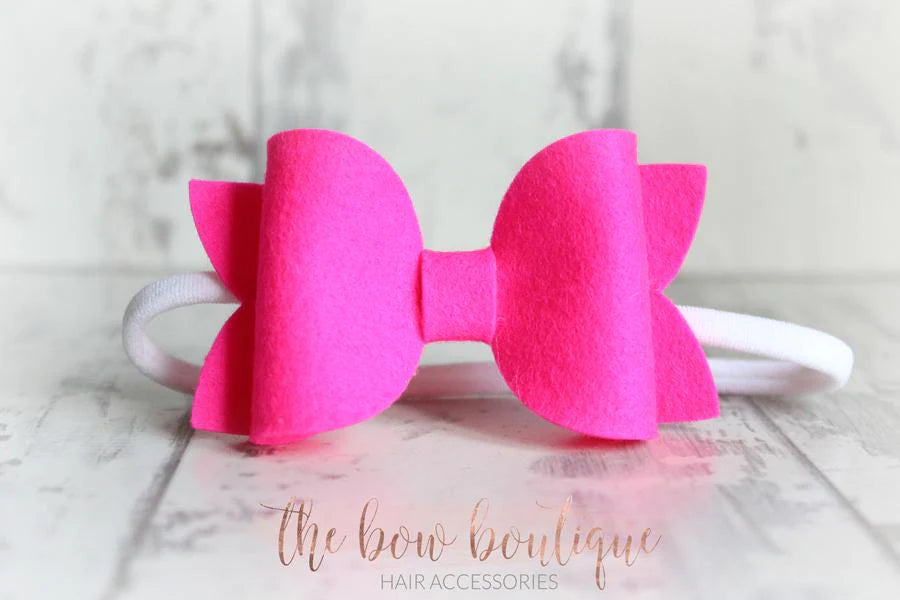 Large deluxe felt bows | 25 Colours