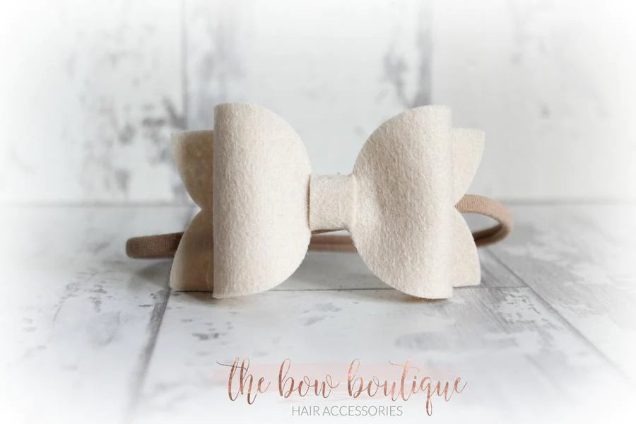 Large deluxe felt bows | 25 Colours