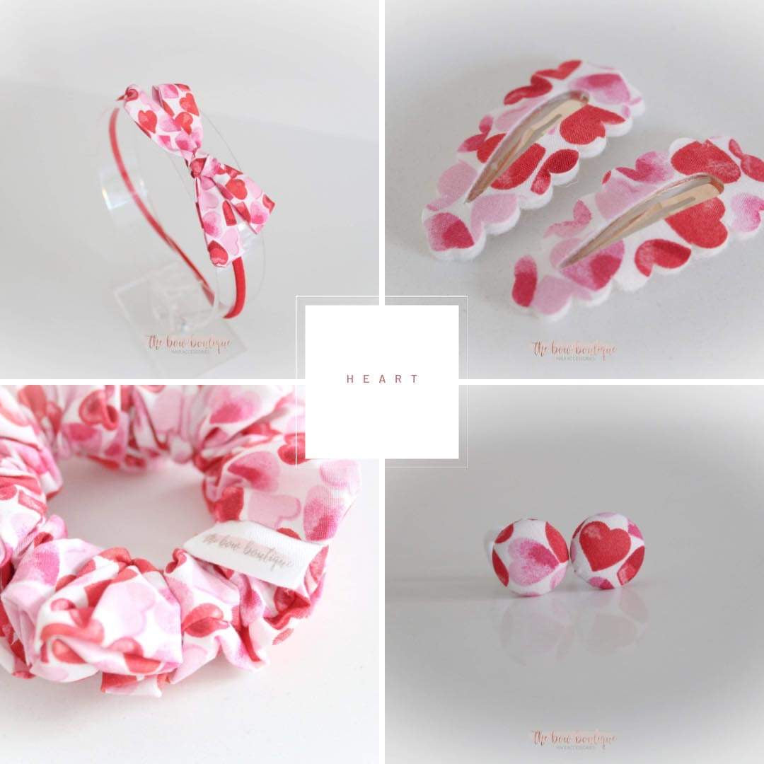 Heart | Timeless bows | Clip, bobble, headband or scrunchie