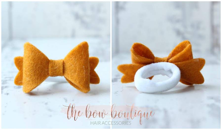 Mini baby felt bows | 25 Colours | Clip or bobble