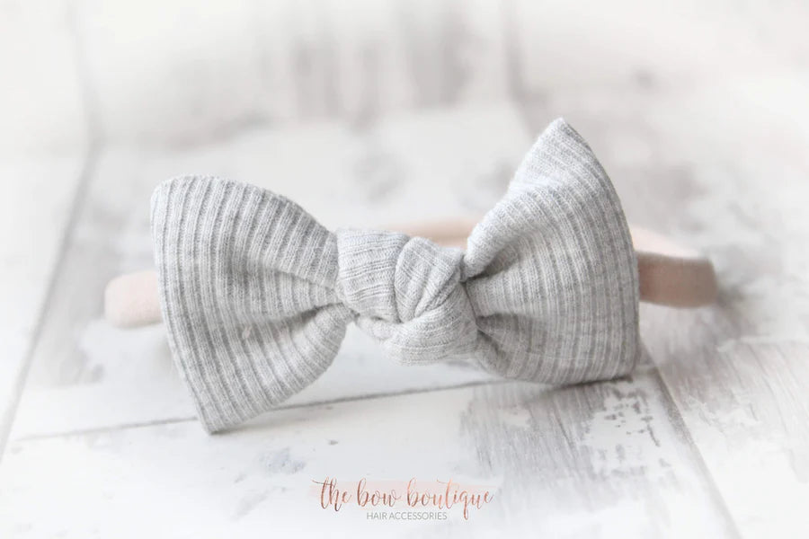 Jersey ribbed knot bows | 20 Colours