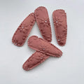 Embroidered snappy clips