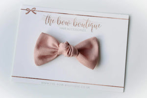 Linen knot bows - 10 Colours