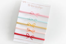 Load image into Gallery viewer, Petite summer suede bow headband set