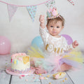 Rainbow birthday crown headbands