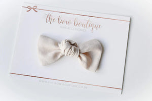 Linen knot bows - 10 Colours