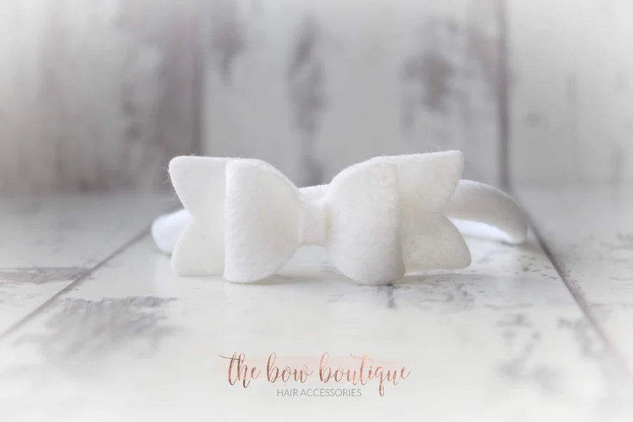 Small chunky felt bows | 25 Colours | Clip or headband