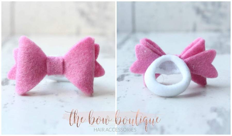 Mini baby felt bows | 25 Colours | Clip or bobble