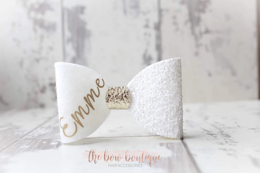 Personalised bows | 3 colours | Clip or headband