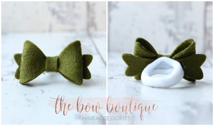 Mini baby felt bows | 25 Colours | Clip or bobble