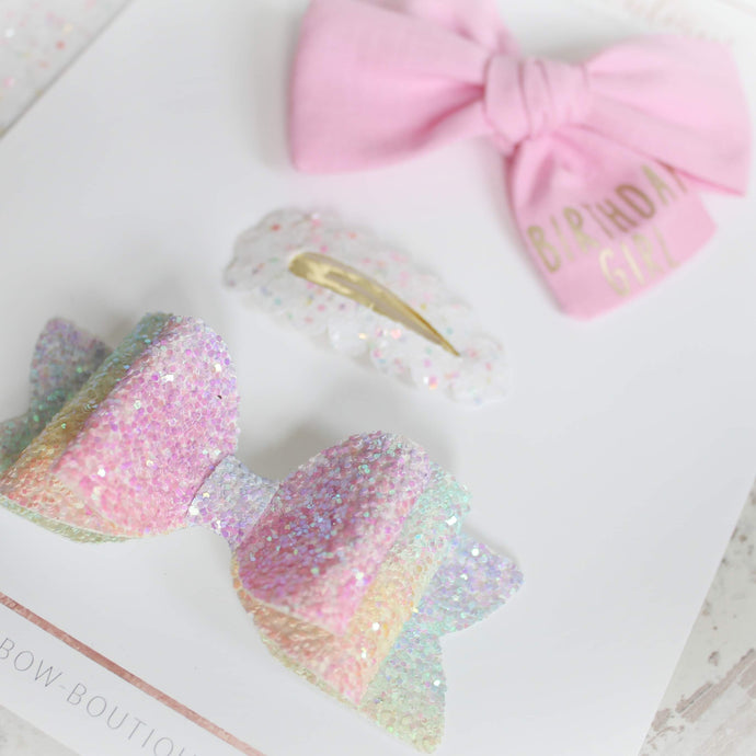 The birthday girl gift set | Clip or headband