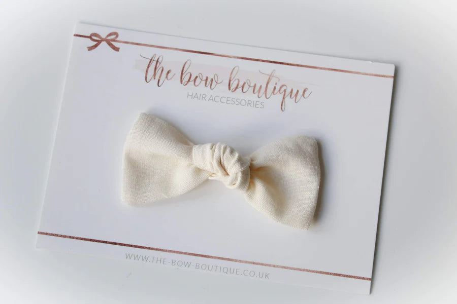 Linen knot bows | 10 Colours