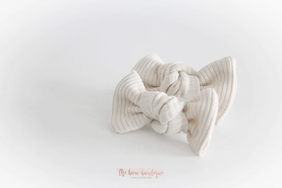 Jersey ribbed knot bows | 20 Colours