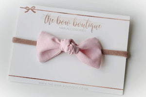 Linen knot bows - 10 Colours