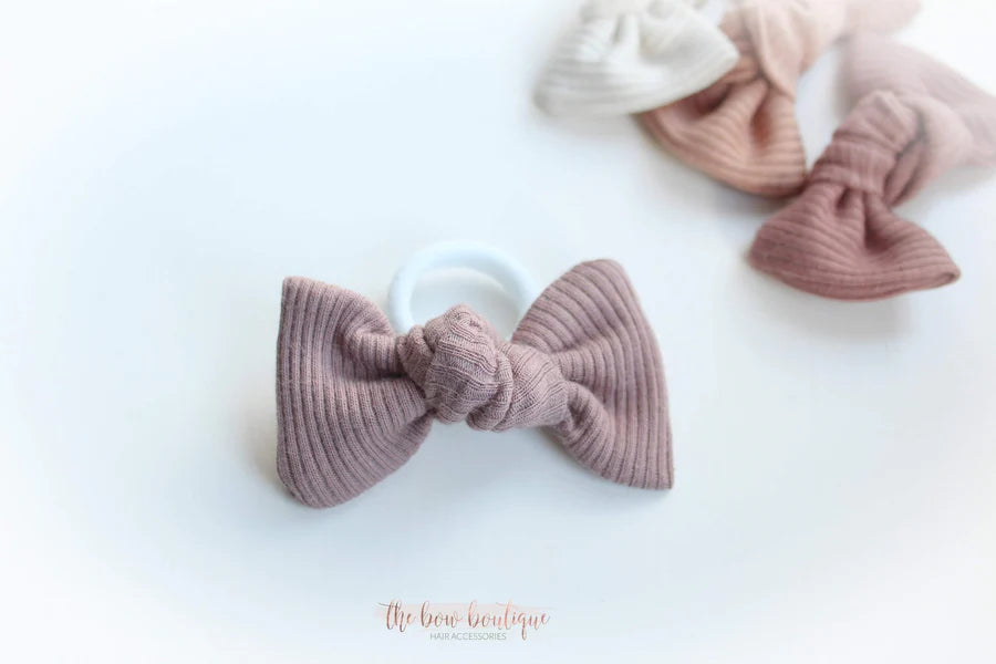 Jersey ribbed knot bows | 20 Colours