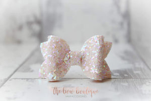 Mini deluxe glitter bows (25 Colours)