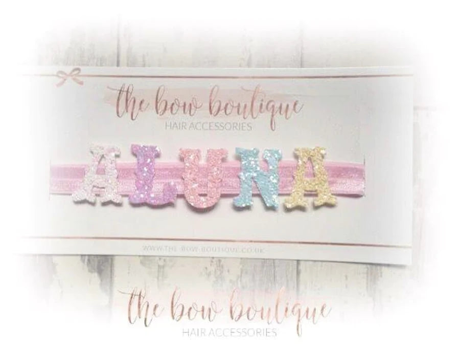 Personalised name headband