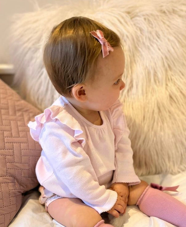 Mini velvet bows | 16 Colours | Clip or headband