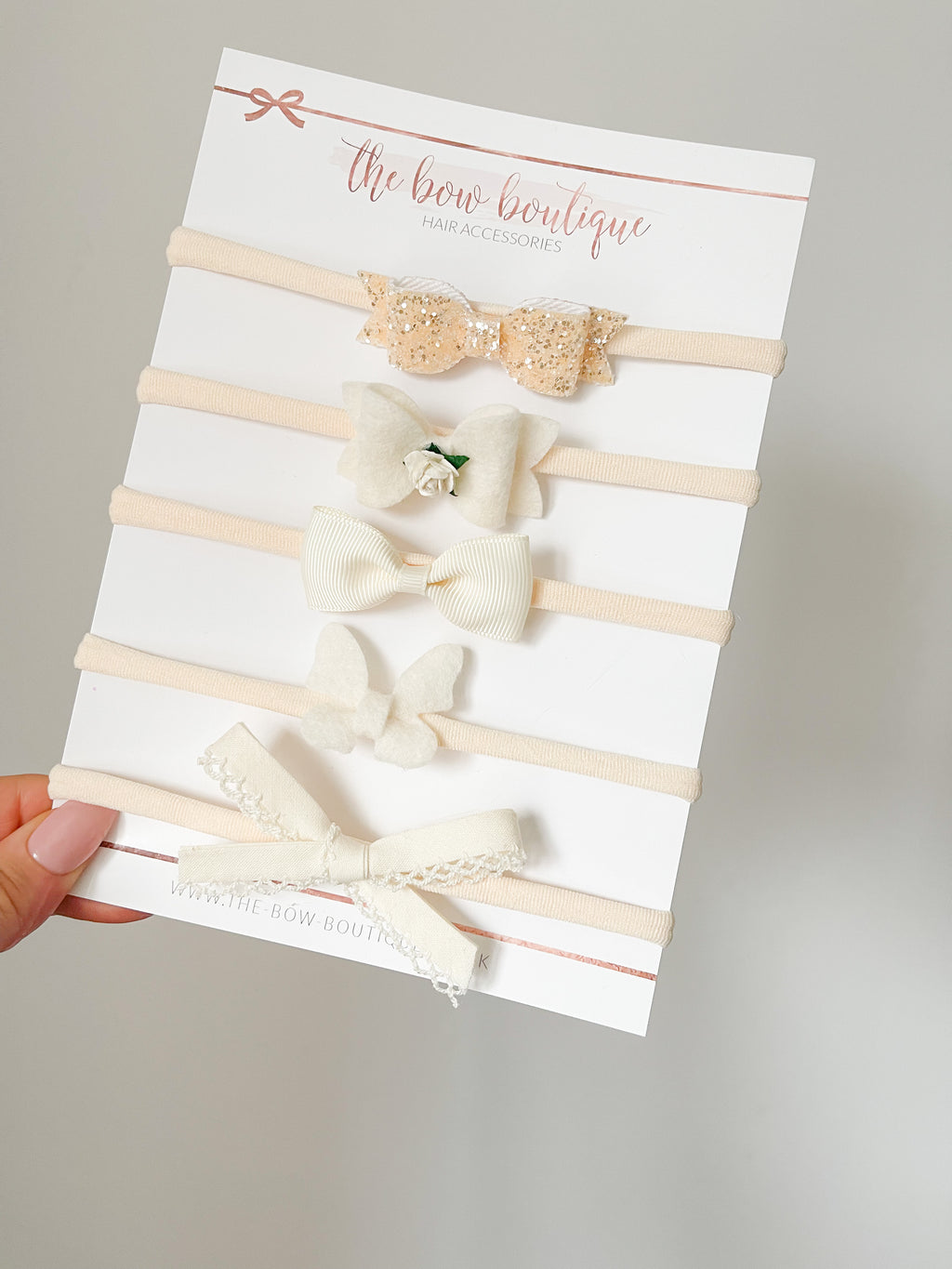 The cream headband collection