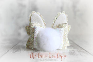 Bunny bows with tail (4 Colours) - Easter