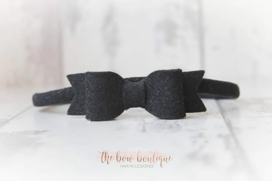 Small felt bows | 25 Colours | Clip or headband